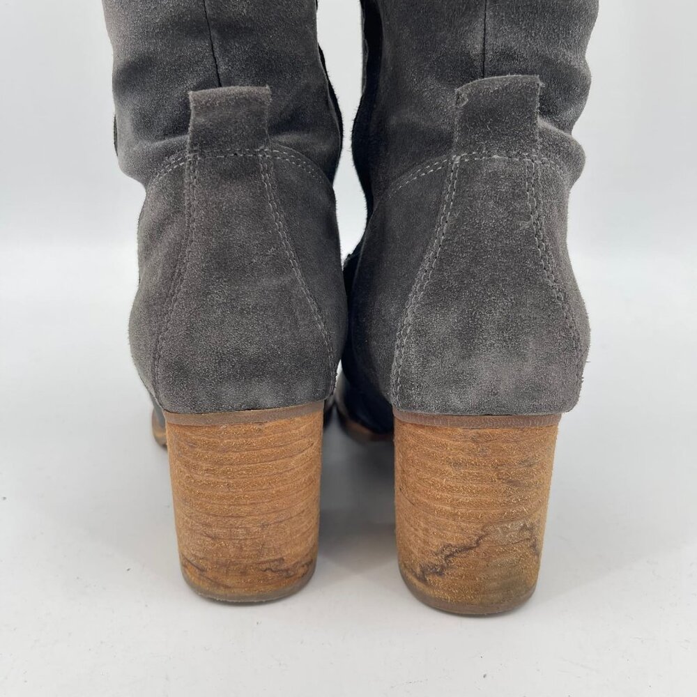Blondo Gray Waterproof Heeled Boots | Round Toe - Picture 4 of 8